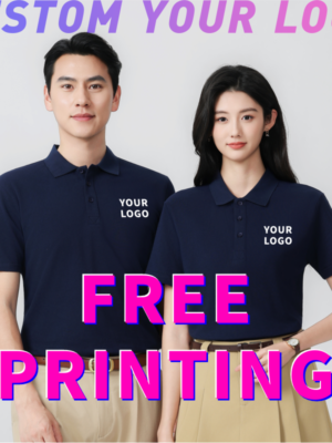 Custom polo shirt free print logo images clothes cotton cultural shirts men women's Casual tee Enterprise embroidery T-shirt